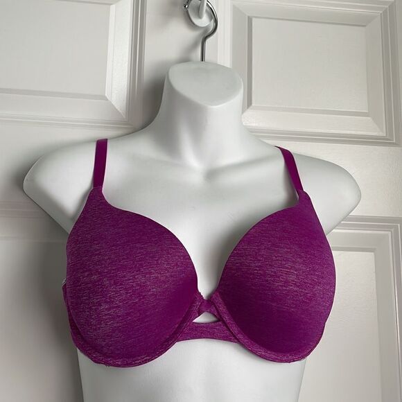 Victoria Secret Padded Perfect Coverage Bra Heather Purple 34D - Picture 4 of 13